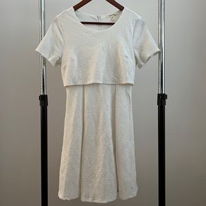 White Bridal A-Line Cocktail Dress